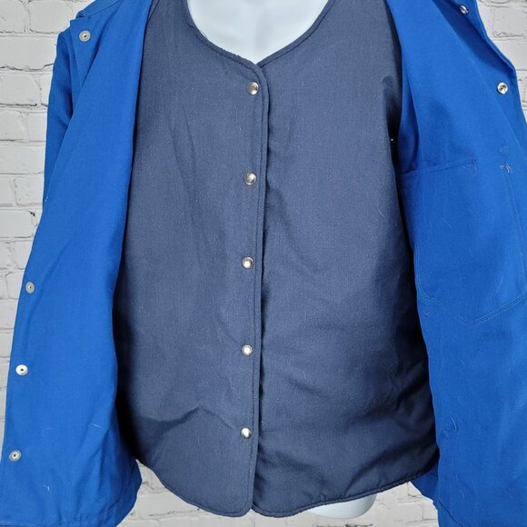 Workrite Blue Nomex III Flame Resistant 2 Layer Uniform Workwear Jacket USA 46 - Picture 10 of 16